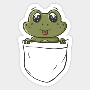 Frog in your pocket Sticker